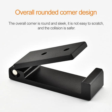 Versatile Wall Hooks for Daily Home Organization Tasks - black foldable rounded-corner hook for coats towels headphones