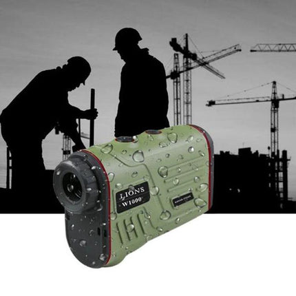 Outdoor Handheld Laser Rangefinder for Distance Measurement with waterproof compact design used by construction workers