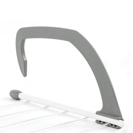 Drying Rack Foldable For Indoor Balcony Everyday Home Use - compact metal mesh hanger arm for small-load drying of socks, shirts and baby garments
