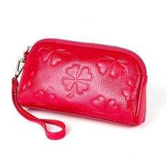 Chic PU Leather Handheld Clutch Wallet for Women - Trendy Coin Purse with Zipper Design