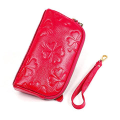 Chic PU Leather Handheld Clutch Wallet for Women - Trendy Coin Purse with Zipper Design