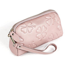 Chic PU Leather Handheld Clutch Wallet for Women - Trendy Coin Purse with Zipper Design