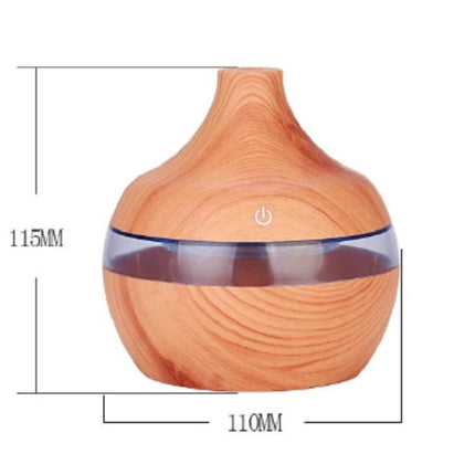Wood Grain USB Waterdrop Aromatherapy Humidifier For Desk compact 300ml wood-grain USB desk humidifier with waterdrop design