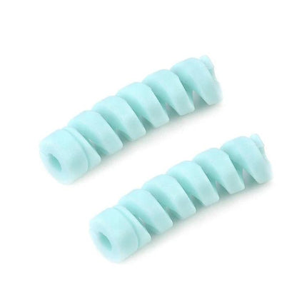 4 Pack Spiral Silicone Data Cable Protective Covers Anti Breakage Winder - mint silicone spiral protectors for earbuds and charging cords