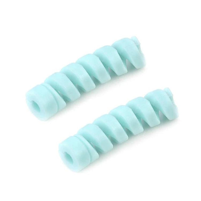 4 Pack Spiral Silicone Data Cable Protective Covers Anti Breakage Winder - mint silicone spiral protectors for earbuds and charging cords