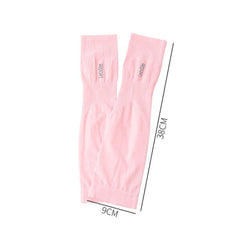 Ultra-Long Ice Silk UV Protection Arm Sleeves for Cycling and Outdoor Activities, 38cm Length