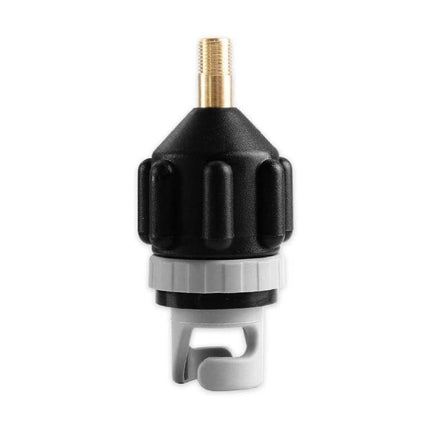 Rowing Boat Valve Adapter for Inflatable Boats with Standard Pumps - compact brass, rubber, PA66 universal valve connector for hand or car pumps