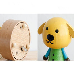 Charming Handcrafted Wooden Music Box for Kids and Pet Lovers - Perfect Holiday Gift!