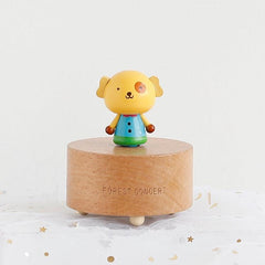 Charming Handcrafted Wooden Music Box for Kids and Pet Lovers - Perfect Holiday Gift!