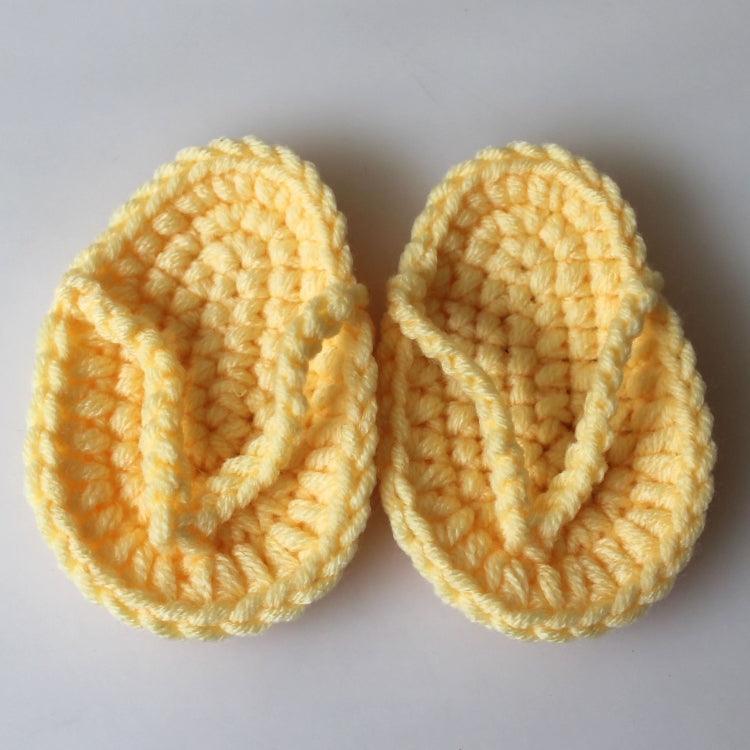 Mini Hand-Crocheted Slippers for Newborn Photography Props