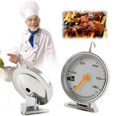 High-Precision Stainless Steel Oven Thermometer with Temperature Hook for Accurate Baking