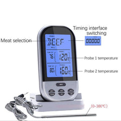 Wireless Digital Food Thermometer with Probe for Kitchen Cooking