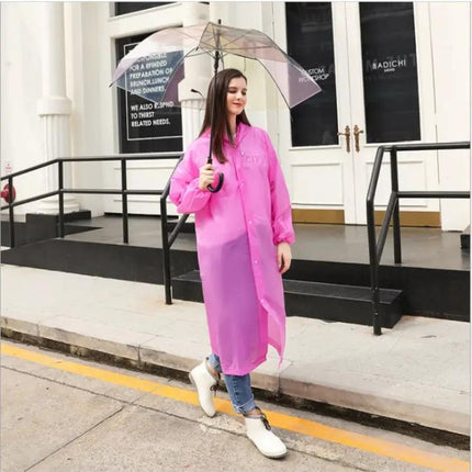 Transparent Disposable Raincoat for Hiking and Outdoor Activities