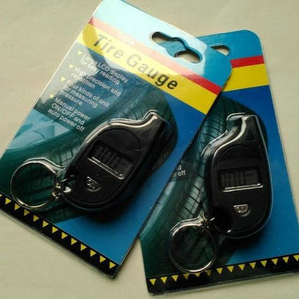 Essential Tire Pressure Gauge for Daily Vehicle Checks - compact digital keyring tire gauge in retail packaging