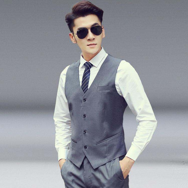 Korean Style Slim Fit Men’s Suit Vest for Professional and Groomsmen Wear