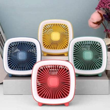 USB Rechargeable Pocket Fan With Night Light For Desk And Travel