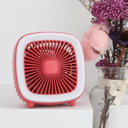 USB Rechargeable Pocket Fan With Night Light For Desk And Travel