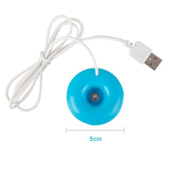 Mini USB Donut Humidifier & Aroma Diffuser with 360° Waterproof Design