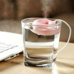 Mini USB Donut Humidifier & Aroma Diffuser with 360° Waterproof Design