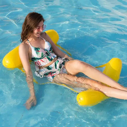 Foldable Backrest Pool Float Hammock 120x75cm With Net | Syndmart