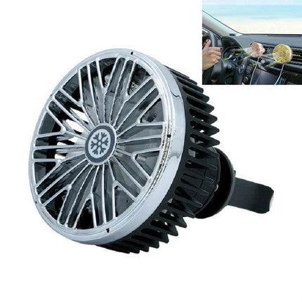 Car Vent Fan With USB LED Lamp For Personal Comfort compact USB-powered vent-mounted fan with built-in LED light for targeted in-car airflow