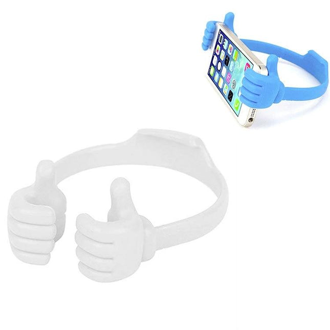 Multifunction Universal Phone and Tablet Holder Stand, 3 Pack - blue thumbs-up adjustable plastic desk and nightstand phone holder
