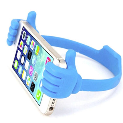 Multifunction Universal Phone and Tablet Holder Stand, 3 Pack - blue flexible hands holder for hands-free video, calls, and recipes