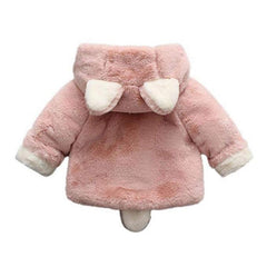 Cozy Cartoon Animal Hooded Jacket for Kids - Winter Plus Velvet Warmwear