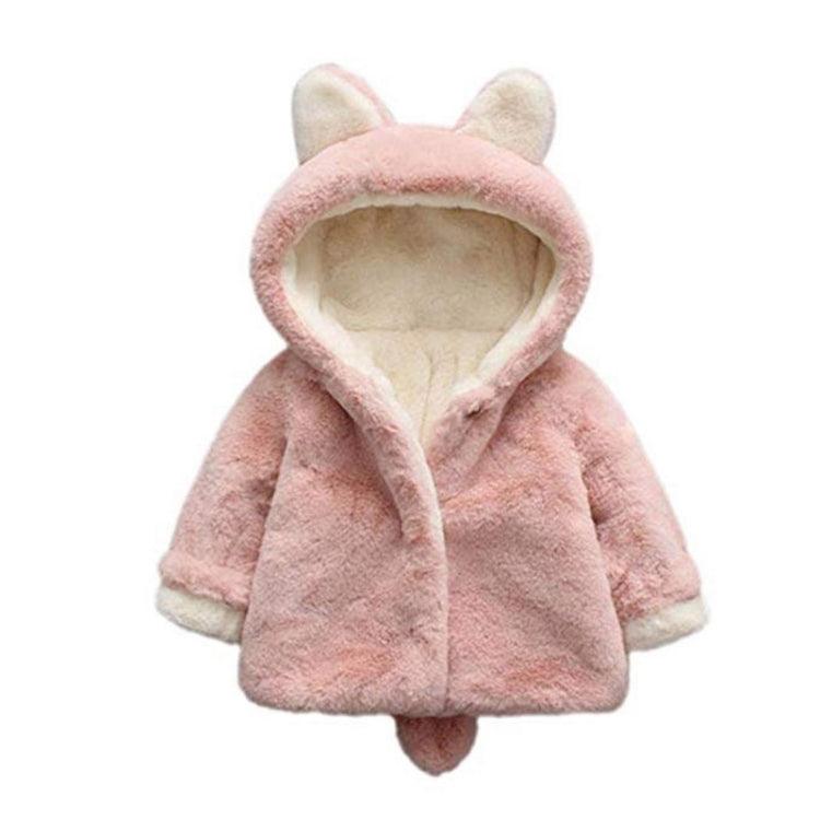 Cozy Cartoon Animal Hooded Jacket for Kids - Winter Plus Velvet Warmwear