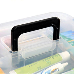 Caja médica familiar Caja de almacenamiento de medicamentos de emergencia médica de múltiples capas Caja de medicamentos de plástico para el hogar