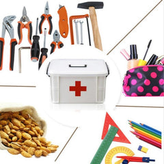 Boîte médicale familiale Boîte de rangement de médicaments d'urgence médicale multicouche Boîte à médicaments en plastique domestique