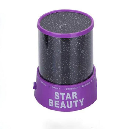 Starry Sky LED Night Light for Cozy Bedroom Evenings - compact purple star projector creating soft ambient ceiling stars for bedtime relaxation