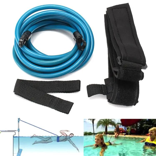 Swimming Resistance Training Belt With Adjustable 55-105cm | Syndmart