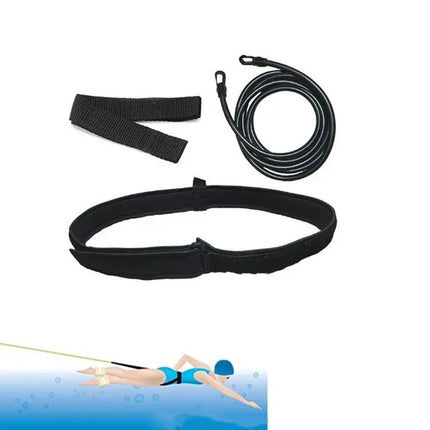 Swimming Resistance Training Belt With Adjustable 55-105cm | Syndmart