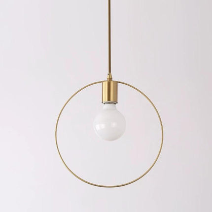 Simple Modern Copper Lamp for Everyday Home Lighting in minimalist Nordic decor over a cozy reading nook