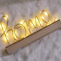 Love-Themed LED Night Light Table Lamp for Bedroom and Home Décor - Perfect Handmade Gift