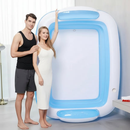 Inflatable Insulated Family Baby Pool With Backrest Pillow