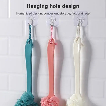Long Handle Bath Brush For Easy Back Cleaning