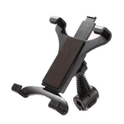 Car Back Seat Headrest Tablet Mount For 7 To 10 Inch Tablets - black adjustable 360° rotating holder with clip for 7–10 inch tablets