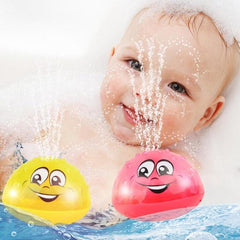 Electric Induction Bath Toy Sprinkler Ball for Babies with Lights & Music