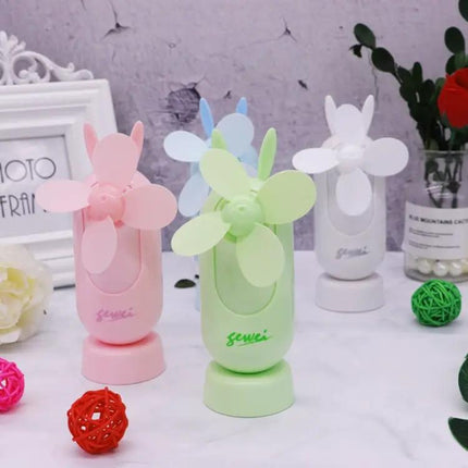 Compact Rechargeable Handheld Fan For Travel And Desk Use