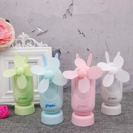 Compact Rechargeable Handheld Fan For Travel And Desk Use