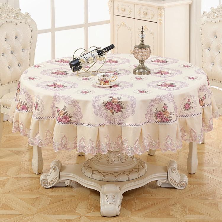 Elegant Disposable Round Table Covers for Home and Hospitality European Purple 180cm