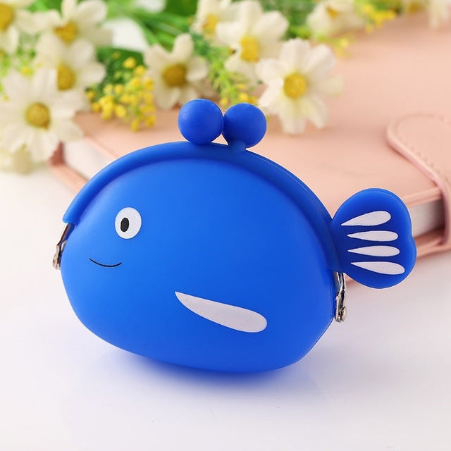 Mini Cute Fish Creative Cartoon Silicone Coin Purse