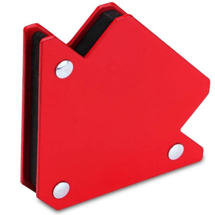 Magnetic Welding Positioner Triangular Holder, 75 Lb red steel magnetic base for hands-free welding, holds up to 75 lb for stable fixtures