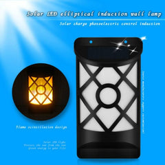 Solar-Powered Flame Effect Outdoor Flood Light for Patios and Gardens