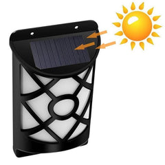 Solar-Powered Flame Effect Outdoor Flood Light for Patios and Gardens