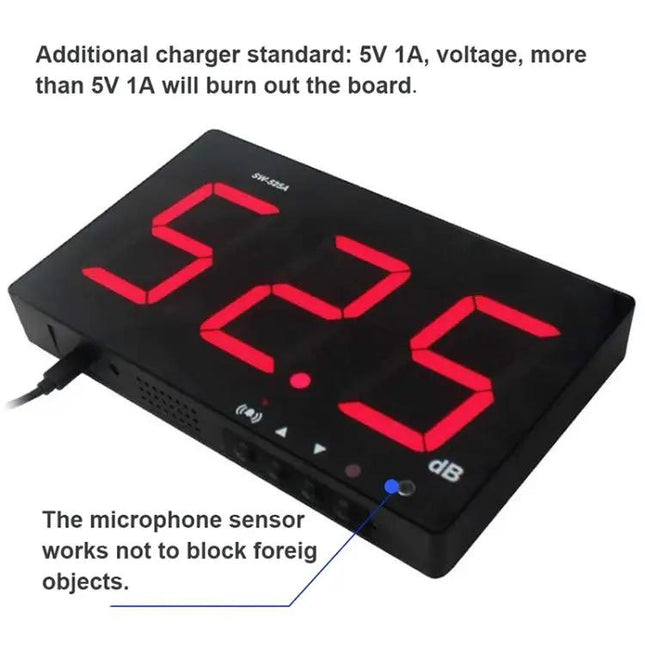 SNDWAY Wall-Mounted Digital Noise Level Monitoring Device
