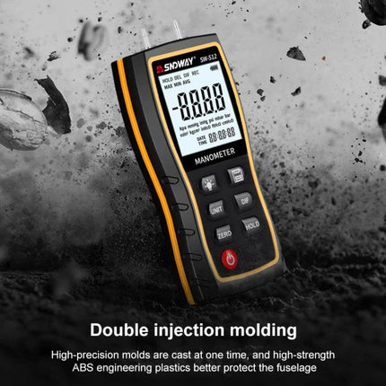SNDWAY Handheld Digital Differential Pressure Tester for Professionals - compact manometer with 1.9" display for HVAC checks and leak detection