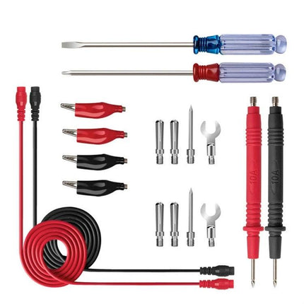 ANENG Multimeter Pen for Household and Repair Testing - red and black test leads, probes, alligator clips and screwdrivers kit